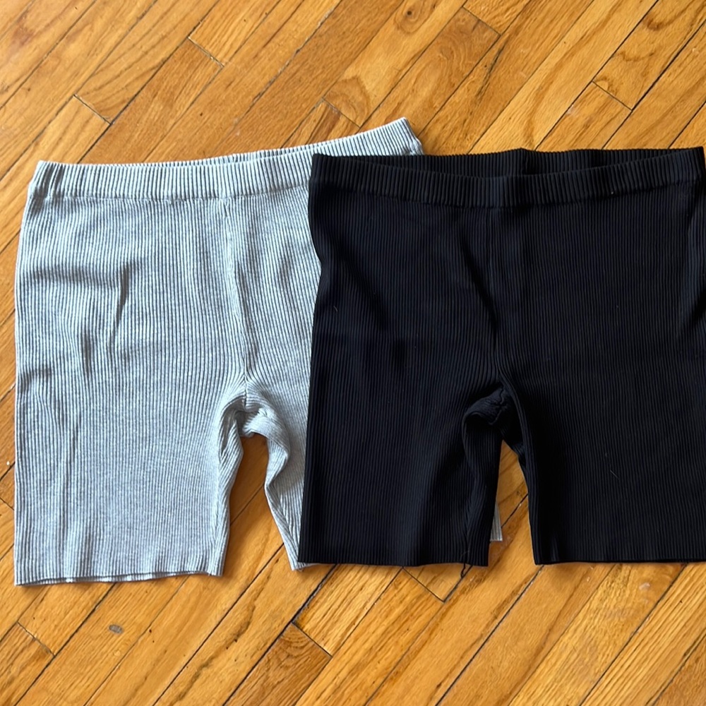 No Boundaries Biker Shorts Lot Of 2 Gray Black NWOT Brand New XXXL 21